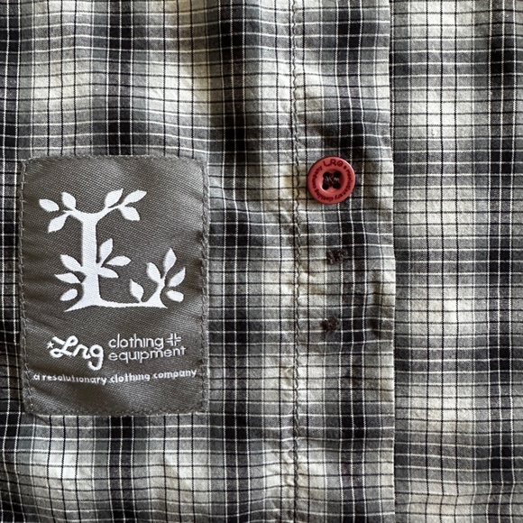 Lrg vintage long-sleeved button-up shirt - "Dark Alley LS Woven" - Medium - grey - Picture 5 of 5